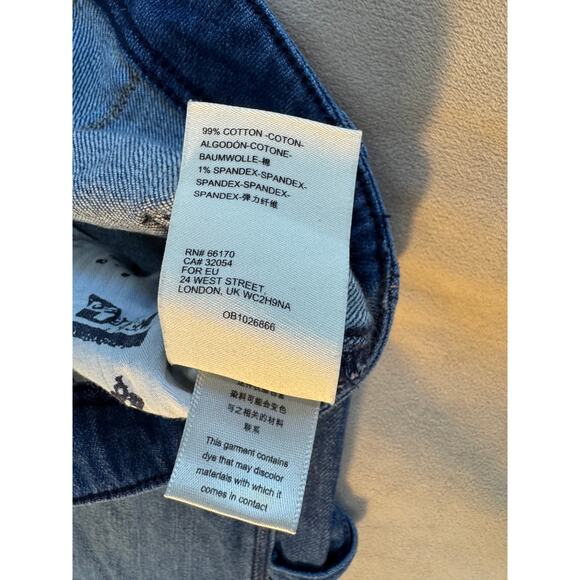 Anthropologie Pilcro Carpenter Jeans Utility Painter Denim Size 28 8 - Picture 8 of 13